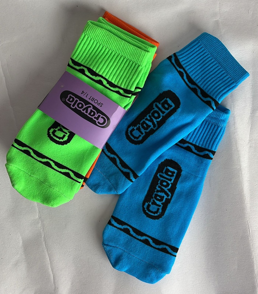 Crayola - Calcetines infantiles de corte regular 