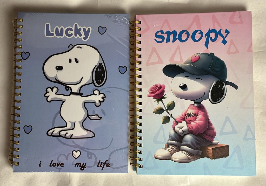 Snoopy Libreta Cuaderno Profesional Pasta Dura 