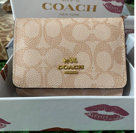 Coach Billetera Pequeña Triple Para Mujer