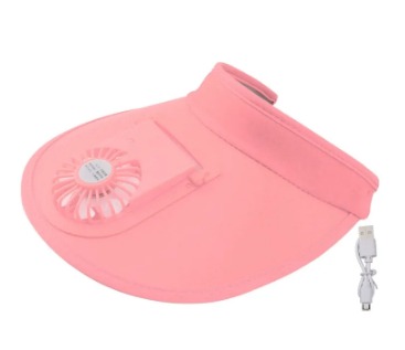 Sombrero De Sol Con Ventilador Recargable