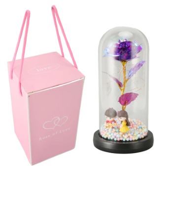 Rosa Eterna Con Batería AAA