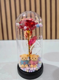 Rosa Eterna Con Batería Recargable 