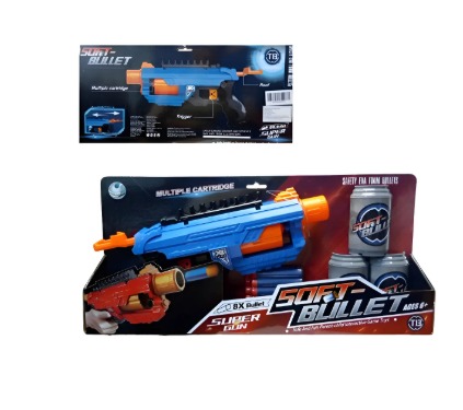 Pistola Lanzador De Juguete Para 8 Dardos 