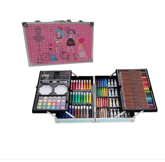 Set De Arte Para Niños 145 Piezas Portátil Crayones Pinturas