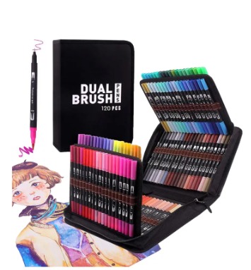 Plumones DUAL BRUSH 60 pza 