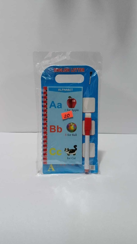 English Letters libreta y plumon 