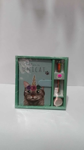 Paquete Unicat libreta con lapicero