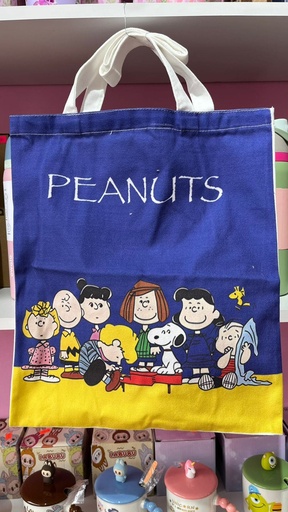 Bolsa Snoopy colores, manta, Tote, peanuts amigos, azul