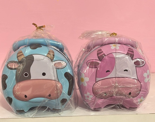 Alcancía Metálica En Forma De Vaca 