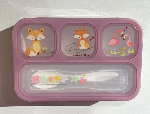 Lonchera Bento Box 400 ml Generica 4 contenedores 