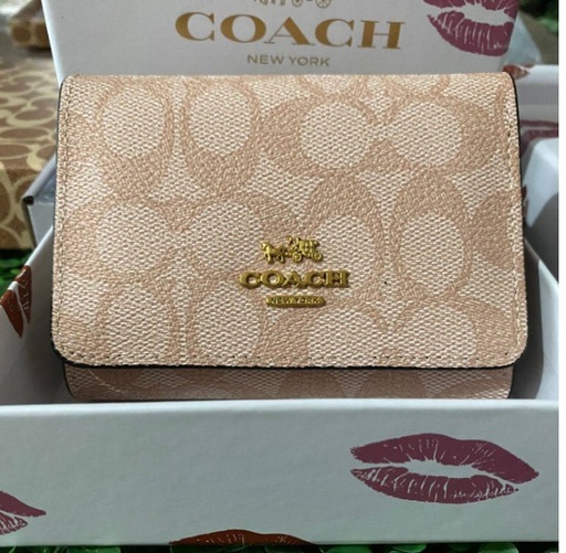 Coach Billetera Pequeña Triple Para Mujer