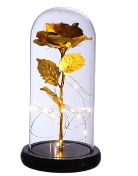 Rosa Eterna Con Batería Recargable 