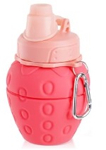 Botella de Agua Plegable de Silicona Con Forma de Fresa