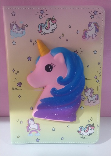 Libreta 3d Unicornio Medidas 14,5x21 Cm