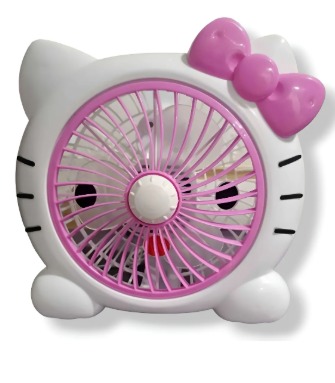 Ventilador Hello Kitty, 2 Velocidades 28 Cm 50 Hz Blanco Plástico 3