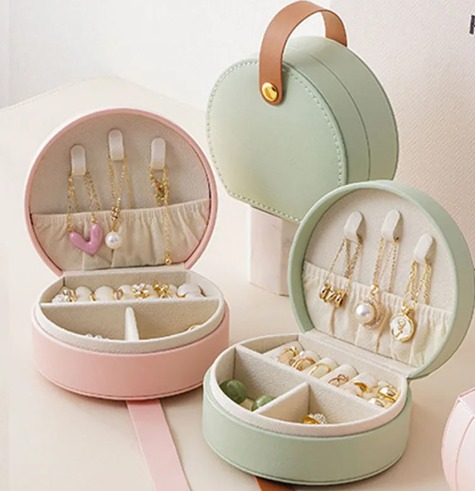 Joyero De Viaje, Caja Para Anillos/bolsa Con Cremallera.