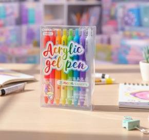 Plumas Acrílicas 8 colores  