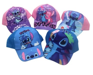 Gorra de malla con estampado de Stitch