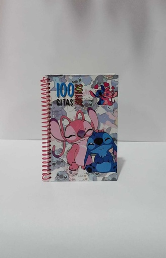 Cuaderno pequeño con espiral Stich
